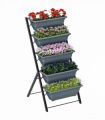 Outsunny 5-Tier Raised Garden Bed, Ladder Planter with 5 Removable Boxes