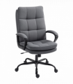 HOMCOM Fabric Office Chair, Computer Desk Chair for Home, Charcoal Grey