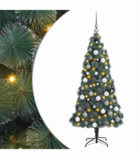 vidaXL Artificial Christmas Tree Green 30 x 30 x 120 cm PET