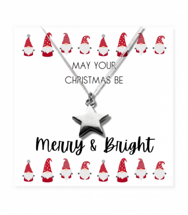 Merry & Bright Christmas Hamper Star Necklace & Jewellery Box