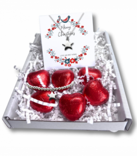 Christmas Star Mini Gift Hamper with Silver Star Necklace