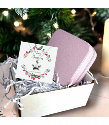 Christmas Star Gift Hamper | Silver Star Necklace & Jewellery Box Gift