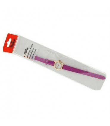 Reflex Girls Ladies Watch White Dial Rose Gold Tone Metal Purple Strap 101332LT