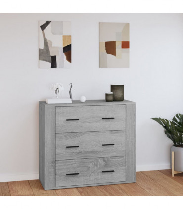 Sideboard Grey Sonoma 80x33x70 cm Engineered Wood