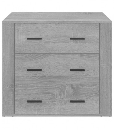 Sideboard Grey Sonoma 80x33x70 cm Engineered Wood