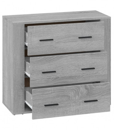 Sideboard Grey Sonoma 80x33x70 cm Engineered Wood