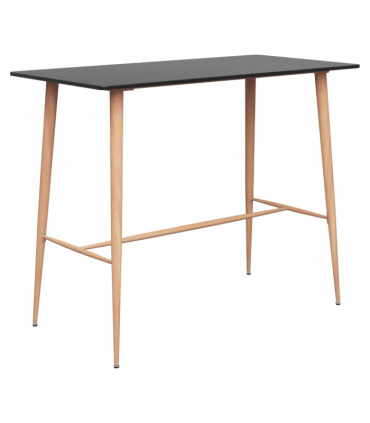 vidaXL 5 Piece Bar Set Black