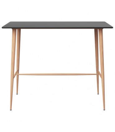 vidaXL 5 Piece Bar Set Black and White