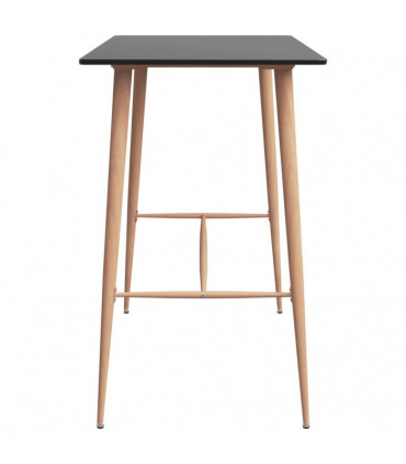 vidaXL 5 Piece Bar Set Black and White