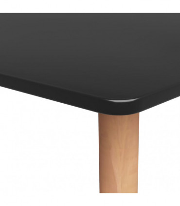 vidaXL 5 Piece Bar Set Black and White