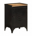 vidaXL Bathroom Cabinet 40x30x60 cm Iron and Solid Wood Mango