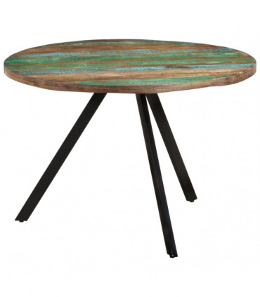 vidaXL Dining Table 110x75 cm Solid Wood Reclaimed