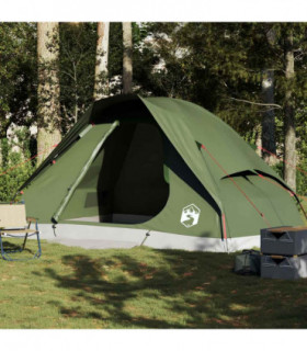 vidaXL Family Tent Dome 6-Person Olive Green Waterproof