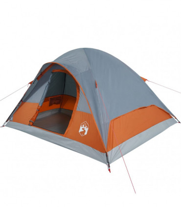 vidaXL Family Tent Dome 6-Person Orange Waterproof