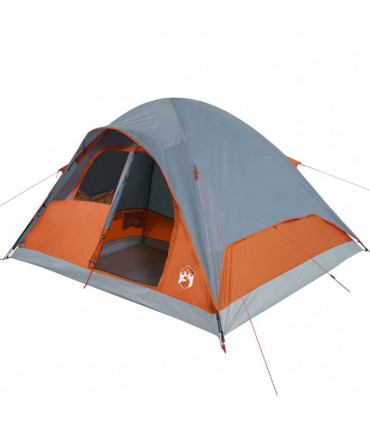 vidaXL Family Tent Dome 6-Person Orange Waterproof