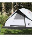 vidaXL Family Tent Dome 6-Person White Blackout Fabric Waterproof