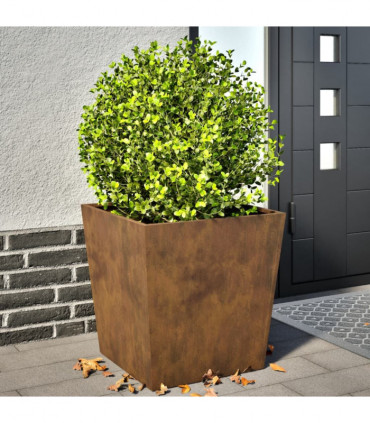 vidaXL Garden Planters 50x50x50 cm 2 pcs Corten Steel