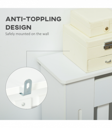 HOMCOM Radiator Cover Painted Slatted MDF Cabinet Lined Grill 172x19x81.5cm