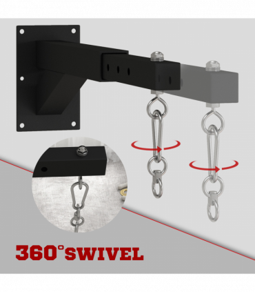 SPORTNOW 5-Length Adjustable Punch Bag Bracket for Boxing Punching Training