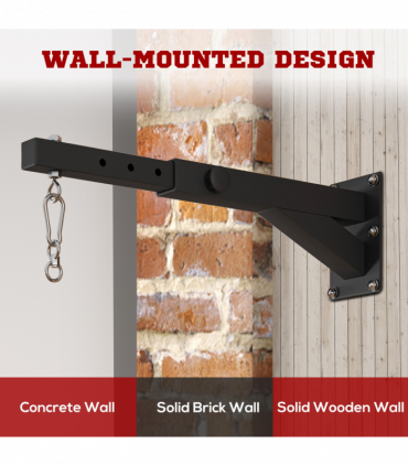 SPORTNOW 5-Length Adjustable Punch Bag Bracket for Boxing Punching Training