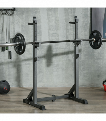 SPORTNOW Heavy Duty Squat Rack, Adjustable Weight Barbell Stand, for Home, Gym