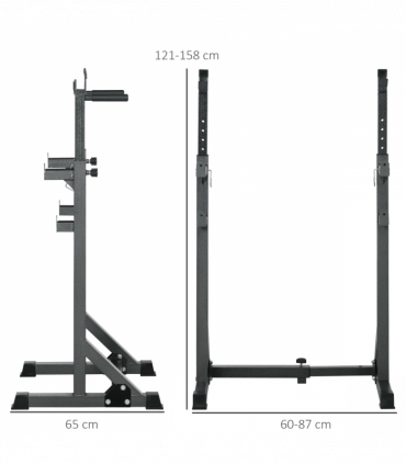 SPORTNOW Heavy Duty Squat Rack, Adjustable Weight Barbell Stand, for Home, Gym