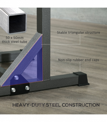 SPORTNOW Heavy Duty Squat Rack, Adjustable Weight Barbell Stand, for Home, Gym