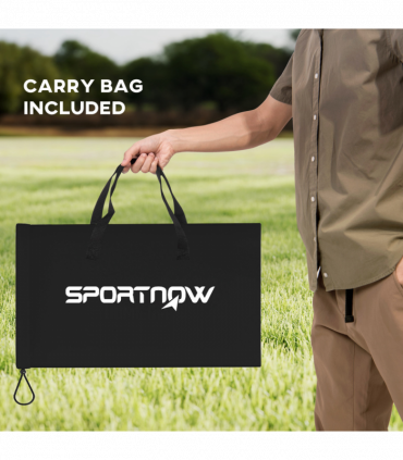 SPORTNOW Spike Ball Set, Mini Beach Games Set with Net, 3 Balls and Pump