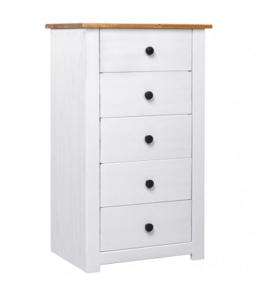 Sideboard White 46x40x89 cm Pine Panama Range