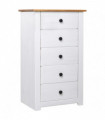 Sideboard White 46x40x89 cm Pine Panama Range