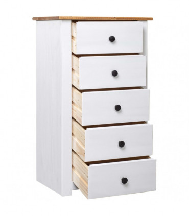 Sideboard White 46x40x89 cm Pine Panama Range