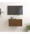 Wall Cabinet Honey Brown 60x30x30 cm Solid Wood Pine