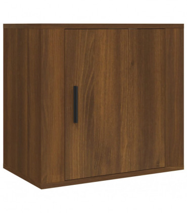 Wall-mounted Bedside Cabinet Brown Oak 50x30x47 cm