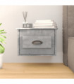 vidaXL Wall-mounted Bedside Cabinet Concrete Grey 41.5x36x28cm