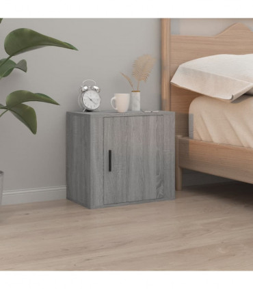 Wall-mounted Bedside Cabinet Grey Sonoma 50x30x47 cm