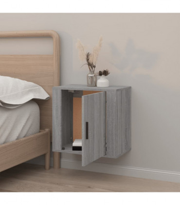 Wall-mounted Bedside Cabinet Grey Sonoma 50x30x47 cm