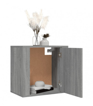 Wall-mounted Bedside Cabinet Grey Sonoma 50x30x47 cm