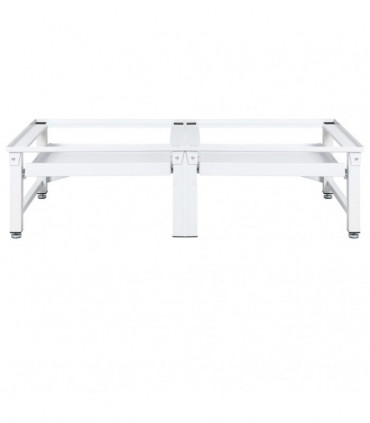 Washing and Drying Machine Pedestal with Pull-out Shelves White