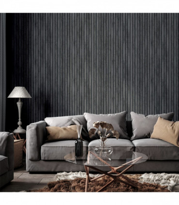 Wood Slats Charcoal Grey sw12
