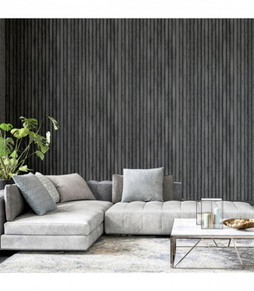 Wood Slats Charcoal Grey sw12
