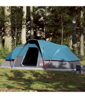vidaXL Family Tent Dome 9-Person Blue Waterproof