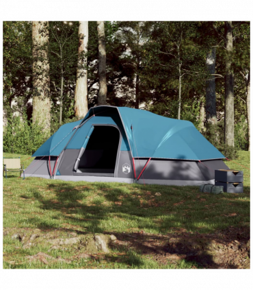 vidaXL Family Tent Dome 9-Person Blue Waterproof
