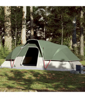 vidaXL Family Tent Dome 9-Person Green Waterproof