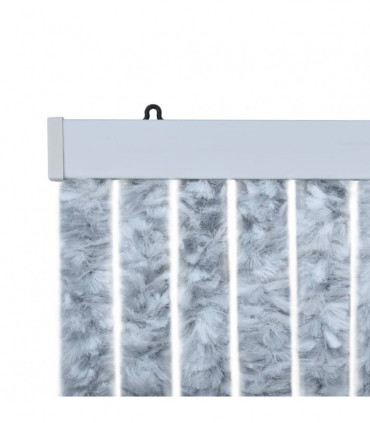 Insect Curtain White and Grey 56x185 cm Chenille