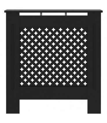 MDF Radiator Cover Black 78 cm