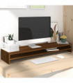Monitor Stand Brown Oak 100x24x13 cm Engineered Wood