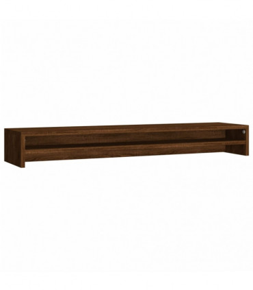 Monitor Stand Brown Oak 100x24x13 cm Engineered Wood