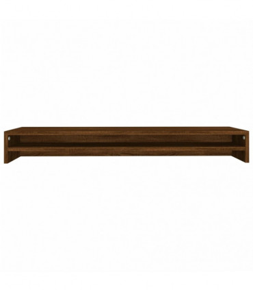 Monitor Stand Brown Oak 100x24x13 cm Engineered Wood