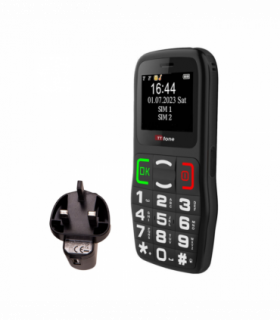 TTfone TT220 Big Button Mobile with Mains Charger, Vodafone Pay As You Go