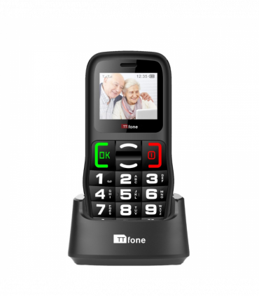 TTfone TT220 Big Button Mobile with Dock Charger, O2 Pay As You Go